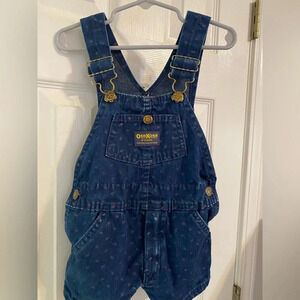 Vintage Oshkosh B’Gosh Micro Floral Denim Shortalls - Size 5